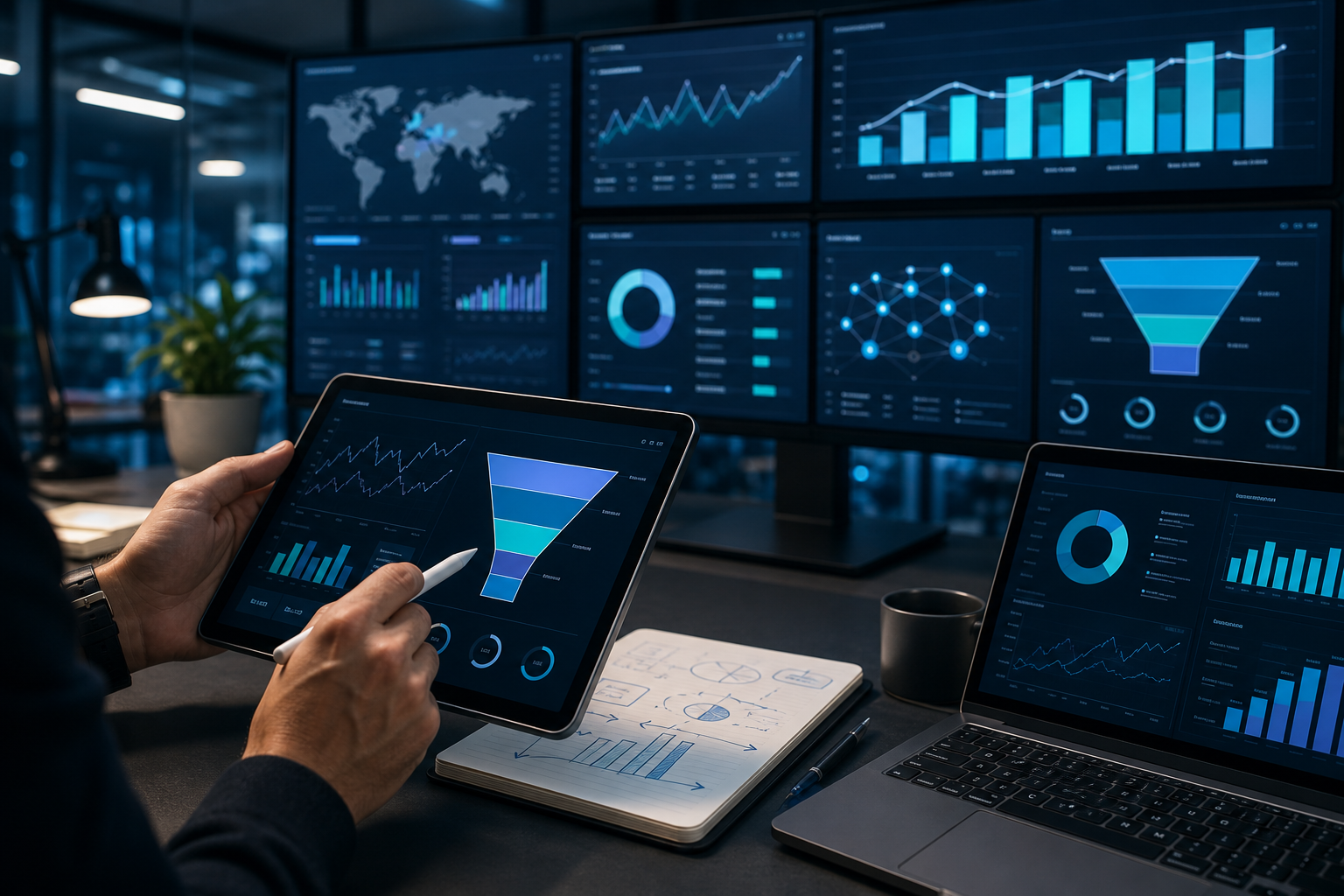 Dashboard analytics sebagai representasi growth dan conversion tracking